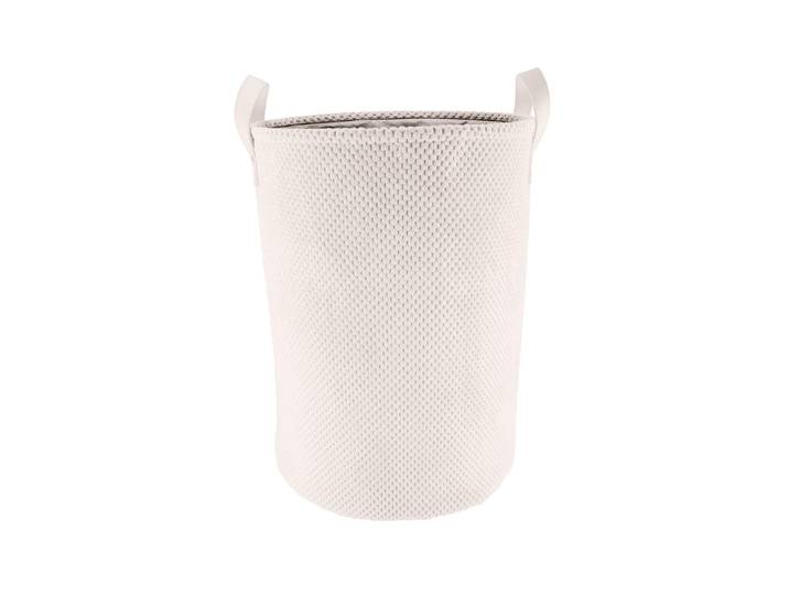 Wäschesack KLEINE WOLKE Roy , weiss (natur), B:35cm H:46cm T:35cm Ø:35cm, Polyester, Wäschesammler, Wäschesack, in verschiedenen Farben und Grössen erhältlich