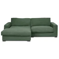 BOOOM Ecksofa Happy Cord Winter Moss