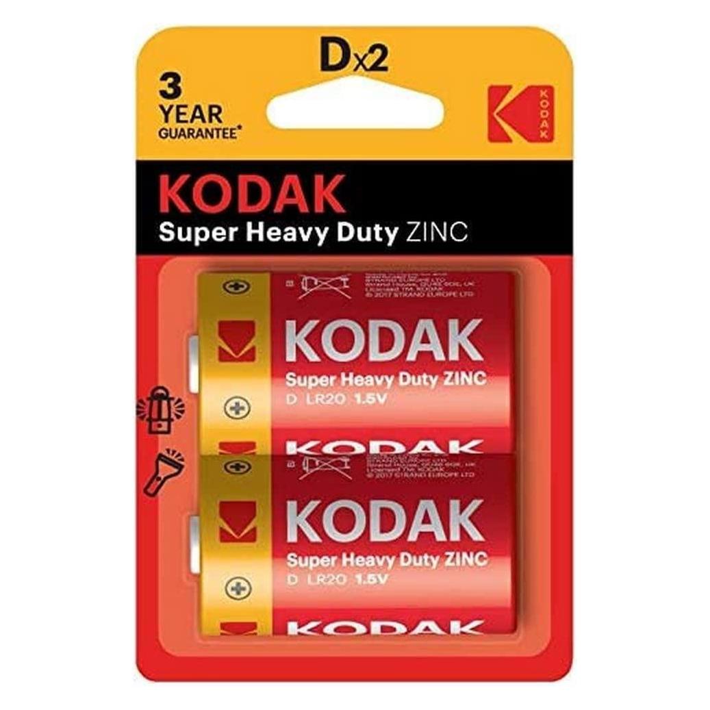 Kodak CTA30946385 Haushaltsbatterie Einwegbatterie D Zinkchlorid (2 Stk., D, 6000 mAh) (CTA30946385)
