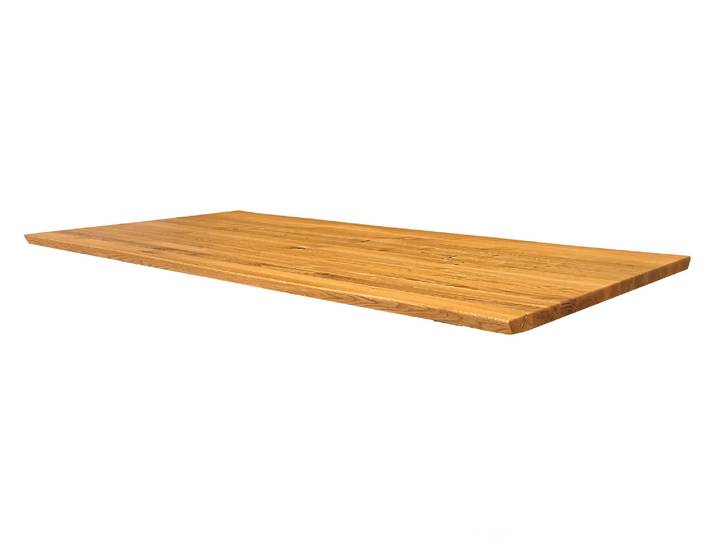 Tischplatte mit Baumkante, Wildeiche geölt, Material
