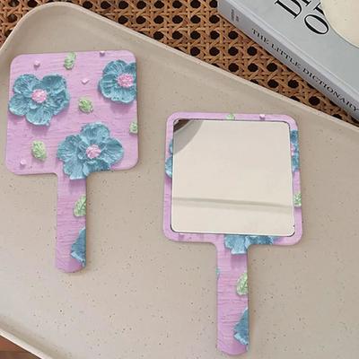 Uplift Picks Flower Handheld Makeup Mirror Portable Tabletop Vanity Mirror For Women 08