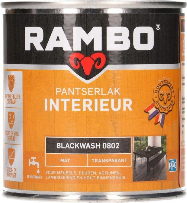 Rambo Pantserlak Interieur Mat 802 Transparant 0,25 l