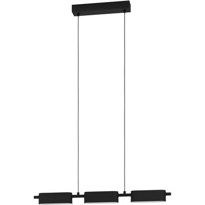 EGLO Hängeleuchte "ROVIRA", schwarz, H: 110, 1 Stk., Leuchten, Hängeleuchte aus Alu, Stahl - 6,7W - Warmweiß, Hängeleuchte