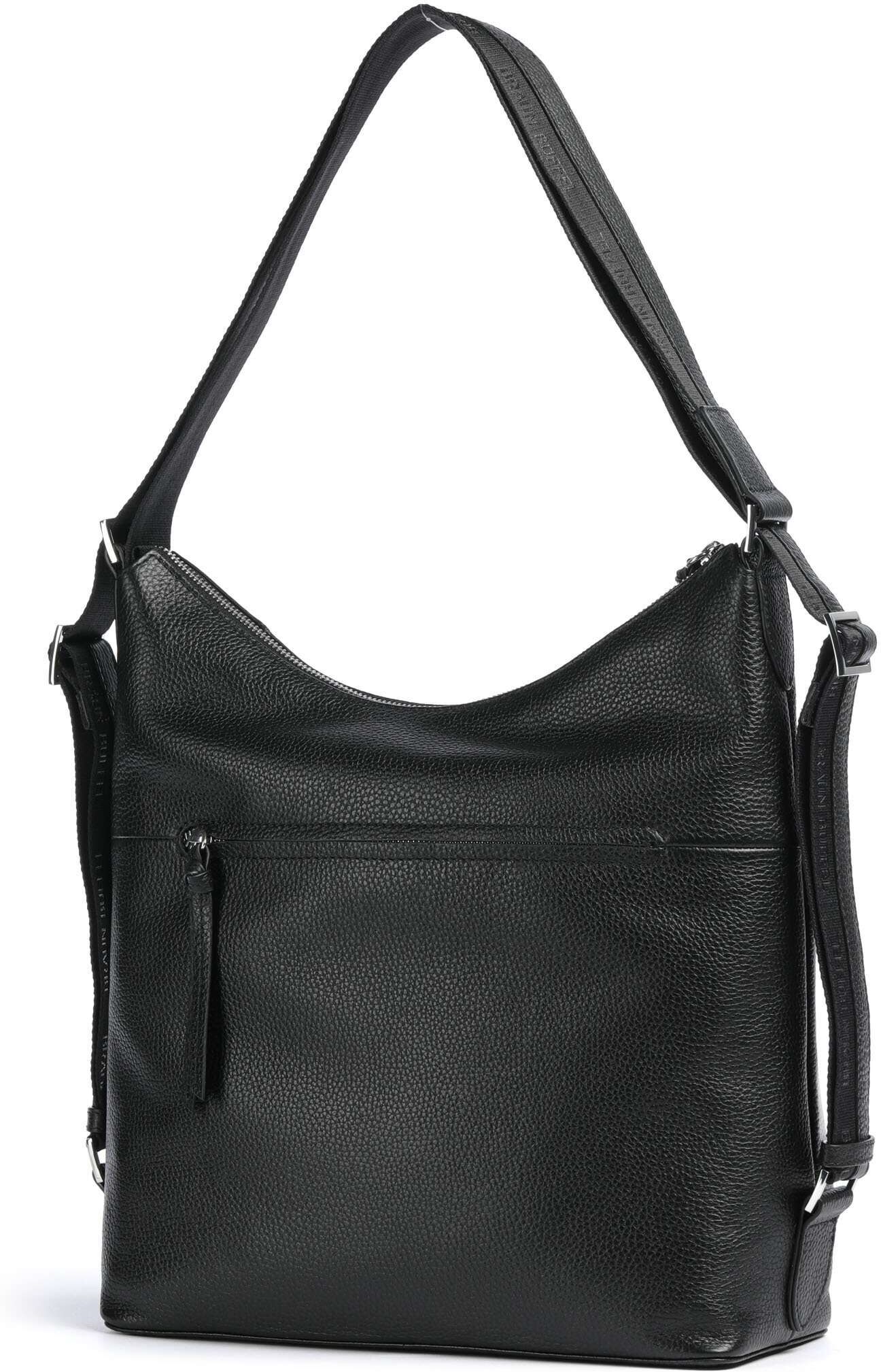 Braun Büffel Hanna Rucksack-Tasche aus Leder, schwarz