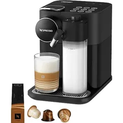 DELONGHI Nespresso Gran Lattissima EN640.B, 6 Milchrezepte, elegantes Design, schnelle Aufheizzeit, einfache Bedienung, Kapselmaschine Schwarz