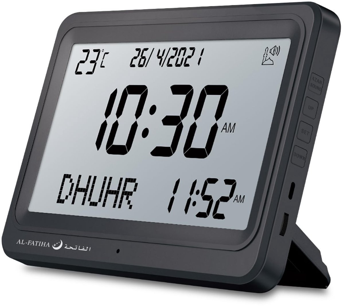 Omgoods Automatische Azan Klok met 8 Gebedsgeluiden - Digitale Gebedsklok voor Thuis