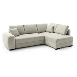 Ecksofa Paul de Luxe Stoff Beige Natur