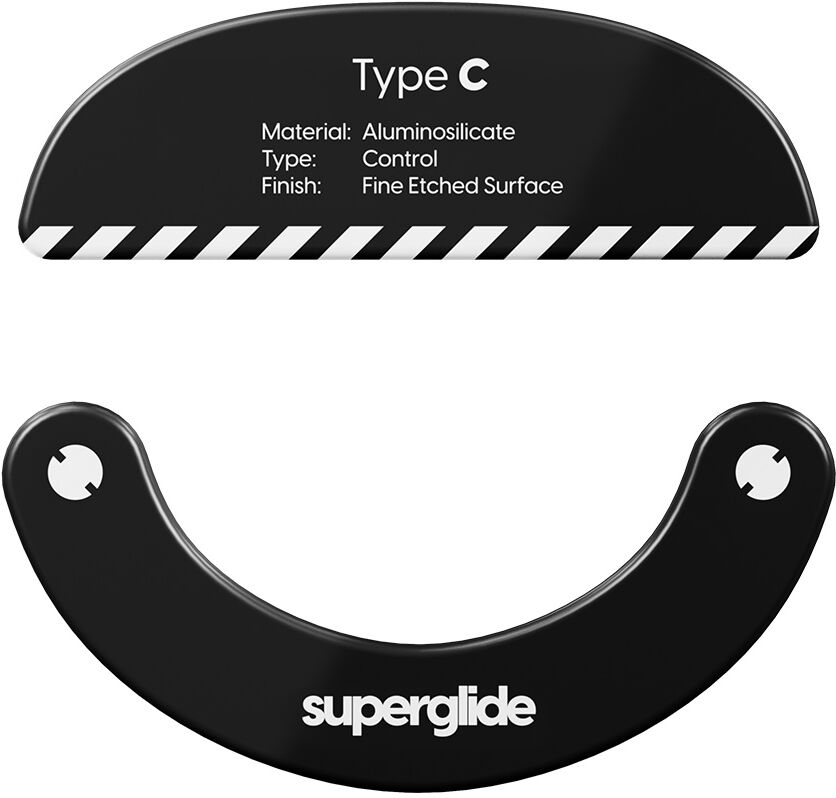 Superglide Glas Skates Type-C Till X2 Series - Svart
