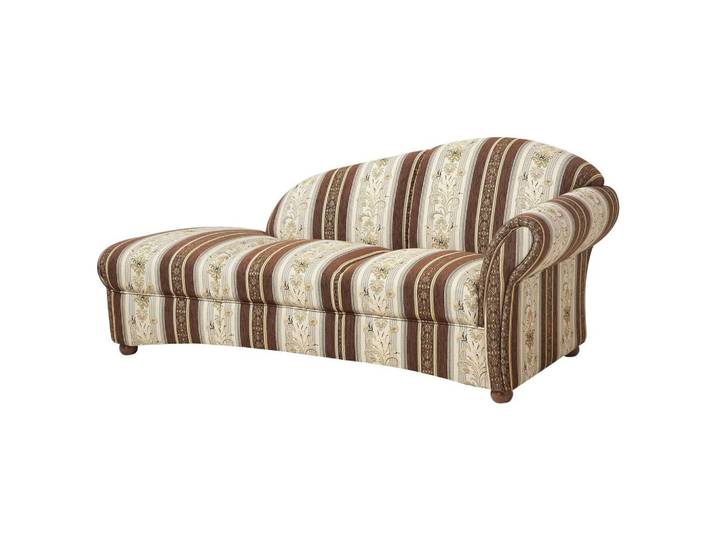 Recamiere Corona Braun/Beige, Streifen Design