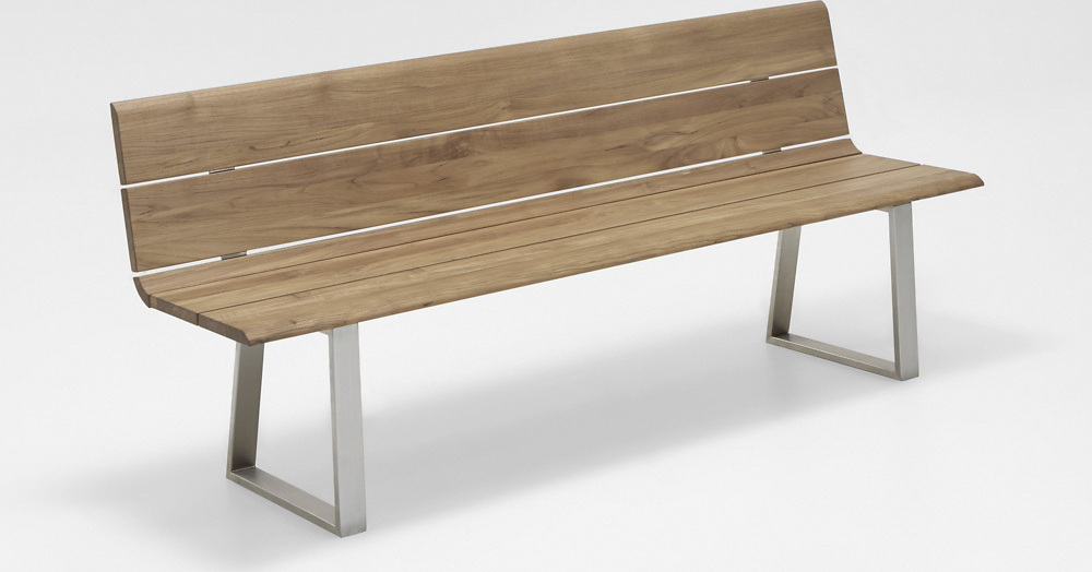 Niehoff Nova Bank Edelstahl/Teak