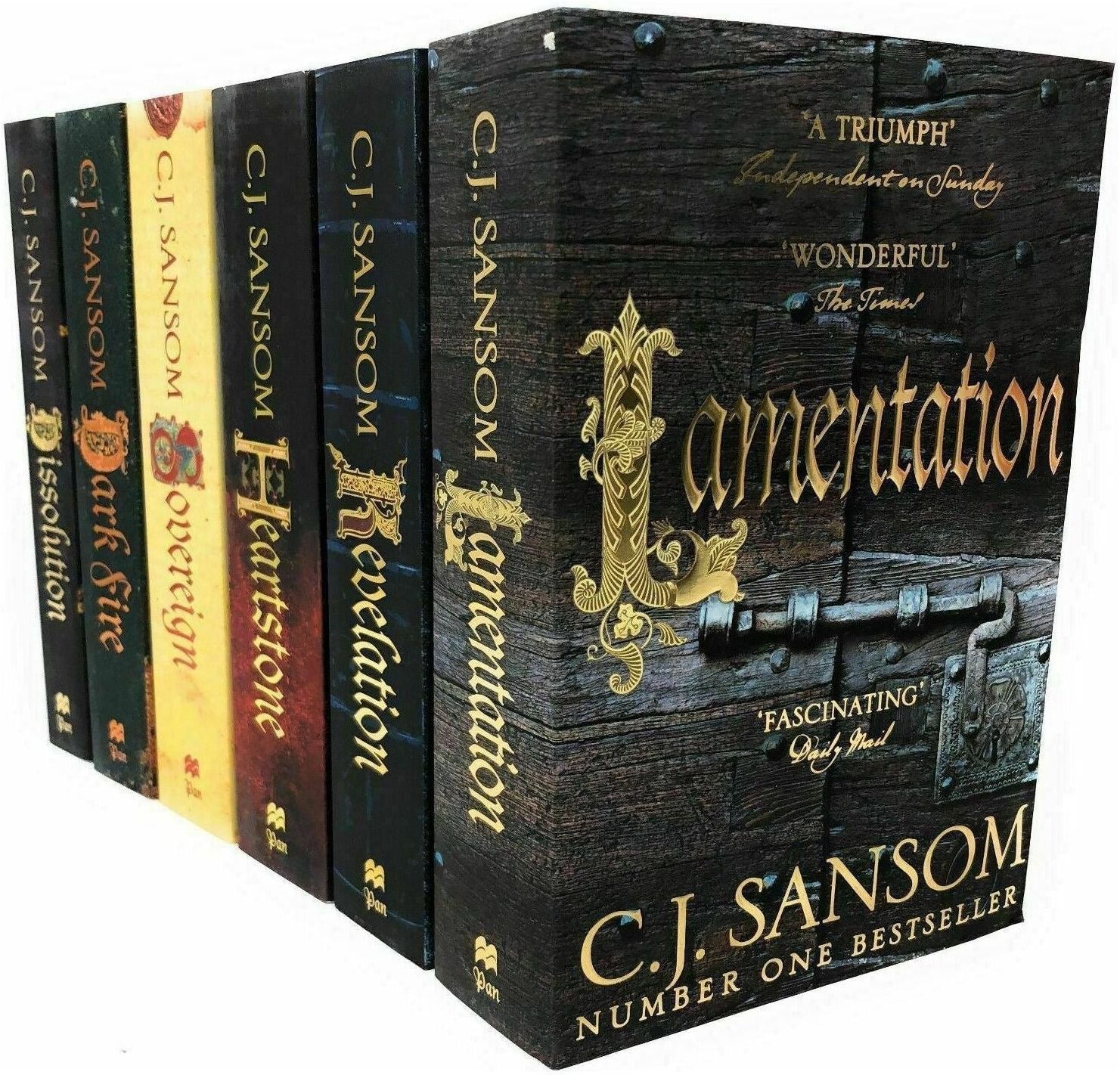 MACMILLAN The Shardlake Series Collection 6 Books Set By C.J. Sansom, Dissolution Dark Fire