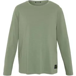 CHIEMSEE Langarmshirt mit Print in Spray-Optik, Größe M in Grün 176009