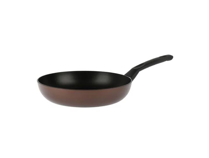 Sitram 713655 Poêle Aluminium Pressé EBENE Marron Ø 26 cm H 5\,5 cm - Revêtement anti-adhésif Whitford Xylan sans PFOA\, Manche thermorésistant soft touch - Tous feux dont induction