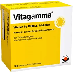 Vitagamma Vitamin D3 1000 I.e.tabletten 200 ST