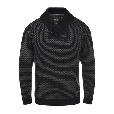 Strickfleece-Pullover INDICODE "Strickpullover IDCopent", Herren, Gr. S, schwarz, Obermaterial: 100% Polyacryl PAN., Pullover