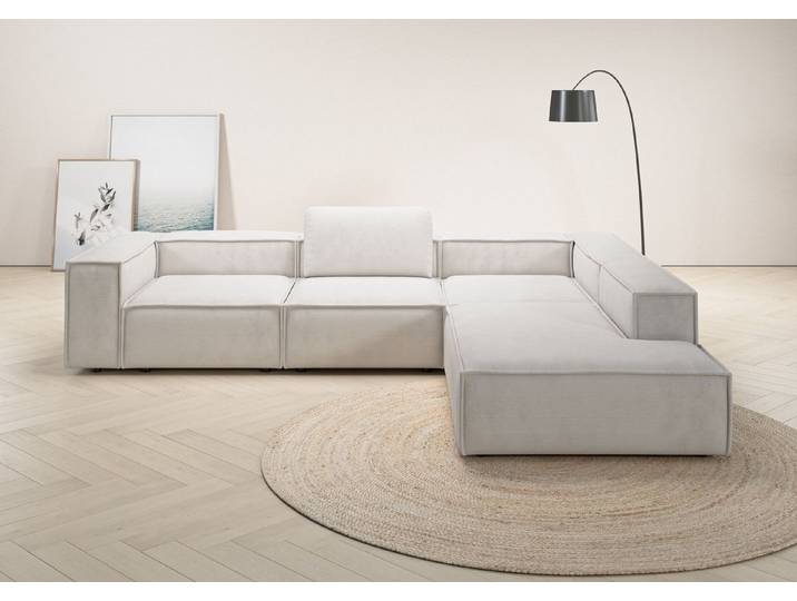 Home affaire Ecksofa Watertown luxuriöses Design & erstklassige Qualität, Japandi Design, Breite 311 cm