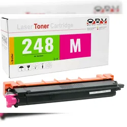 OBV Toner Magenta XL kompatibel mit Brother TN-248 - DCP-L3515cdw DCP-L3520cdw DCP-L3520cdwe DCP-L3527cdw DCP-L3555cdw DCP-L3560cdw - ca. 2.300 Seiten