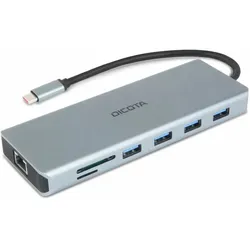 DICOTA D32065 Schnittstellen-Hub USB 3.2 Gen 1 (3.1 Gen 1) Type-C Silber