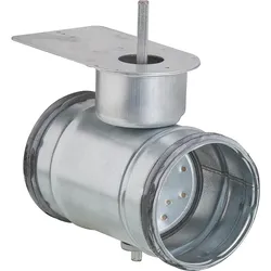 Absprerrklappe NW 125 dicht schliessend, mit Motor- aufnahme, Typ Belimo LM