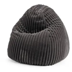 Sitting Point Sitzsack Beanbag Raya XL Stoff Grau Anthrazit