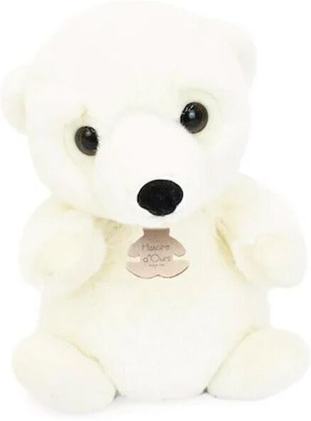 Doux Stretch : Peluche Ours blanc assis 20 cm - Histoire d'Ours