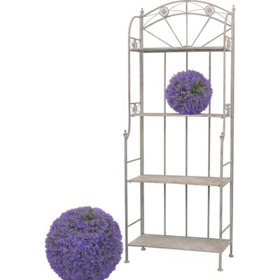 Standregal HOME AFFAIRE, grau, B:60cm H:159cm T:31cm, Metall, Regale, Standregal