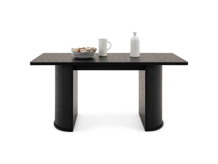 Idimex Esstisch Guarda schwarz, Schwarz, Mode, Rechteckig, 180x75x90 cm, Esszimmer, Esstische