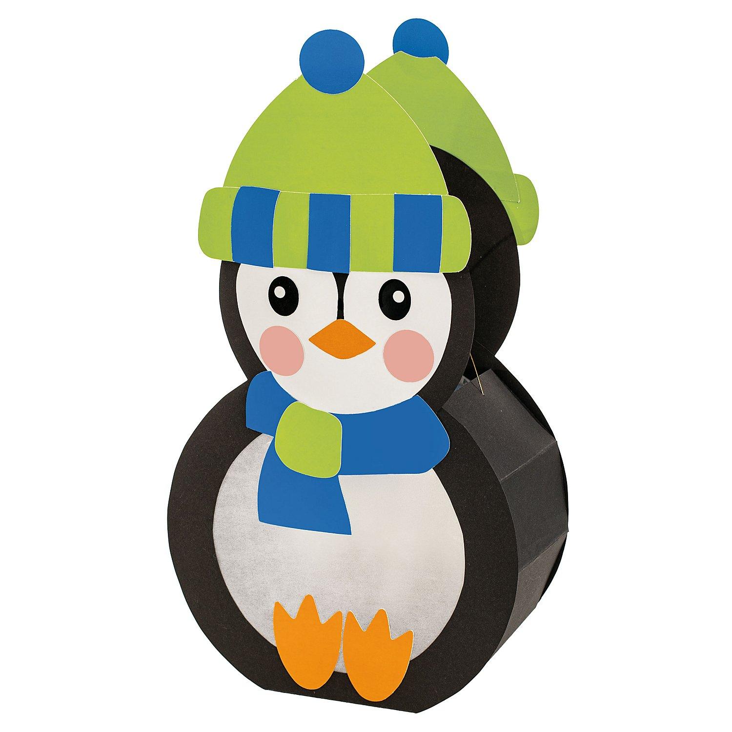 buttinette Bastel-Set Laterne "Pinguin" – bereits vorgestanzt