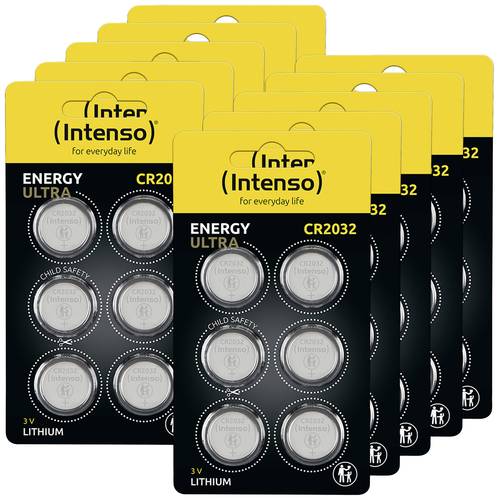 Intenso Knopfzelle CR2032 3V 60 St. 220 mAh Lithium 7502436MP