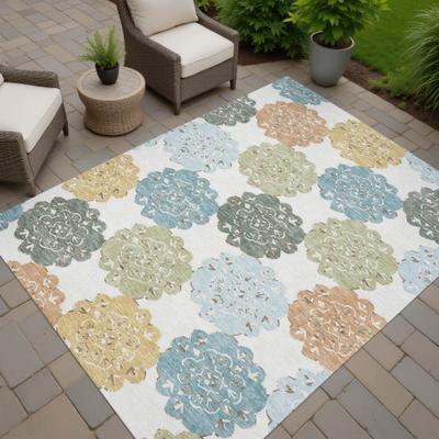 Addison Rugs Machine Washable Indoor/ Outdoor Global Motif Chantille Rug