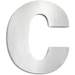 CMD Creative Metalldesign Hausnummer „ c “, Höhe 25cm, Edelstahl, gebürstet CMD-Gc