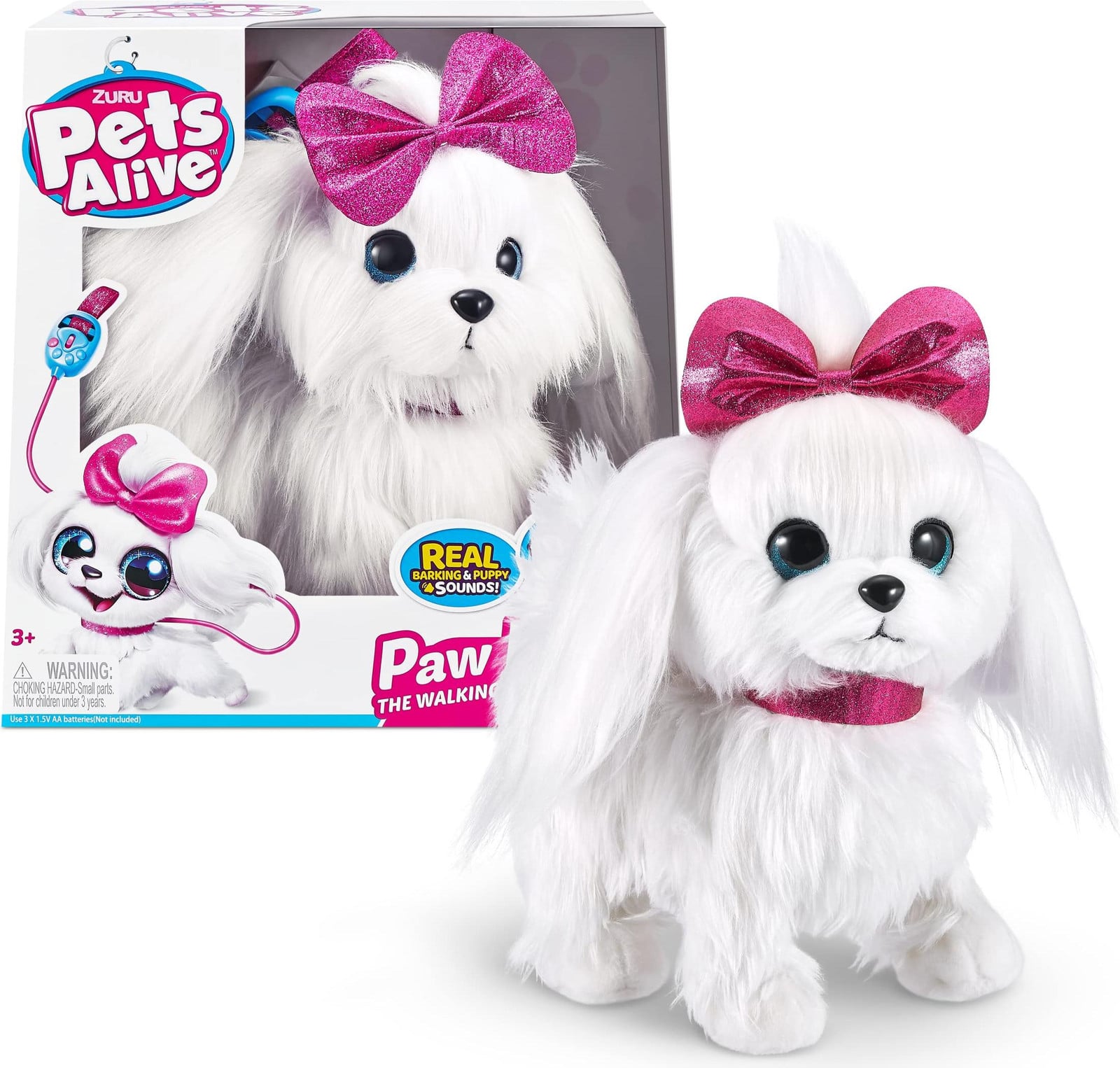 Pets Alive Paw Paw pratende puppy elektronisch pluche speeltje