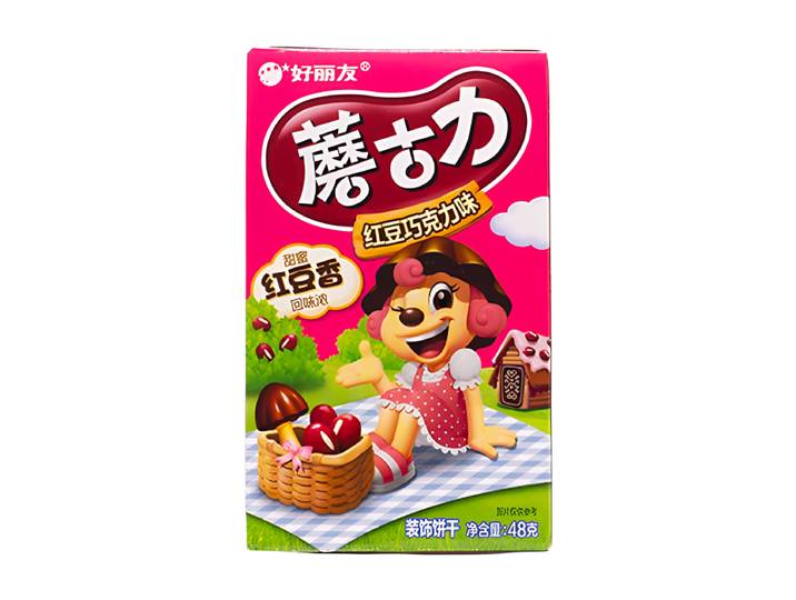Orion Champignonvormige chocolade koekjes (rode bonen chocolade smaak) 48g