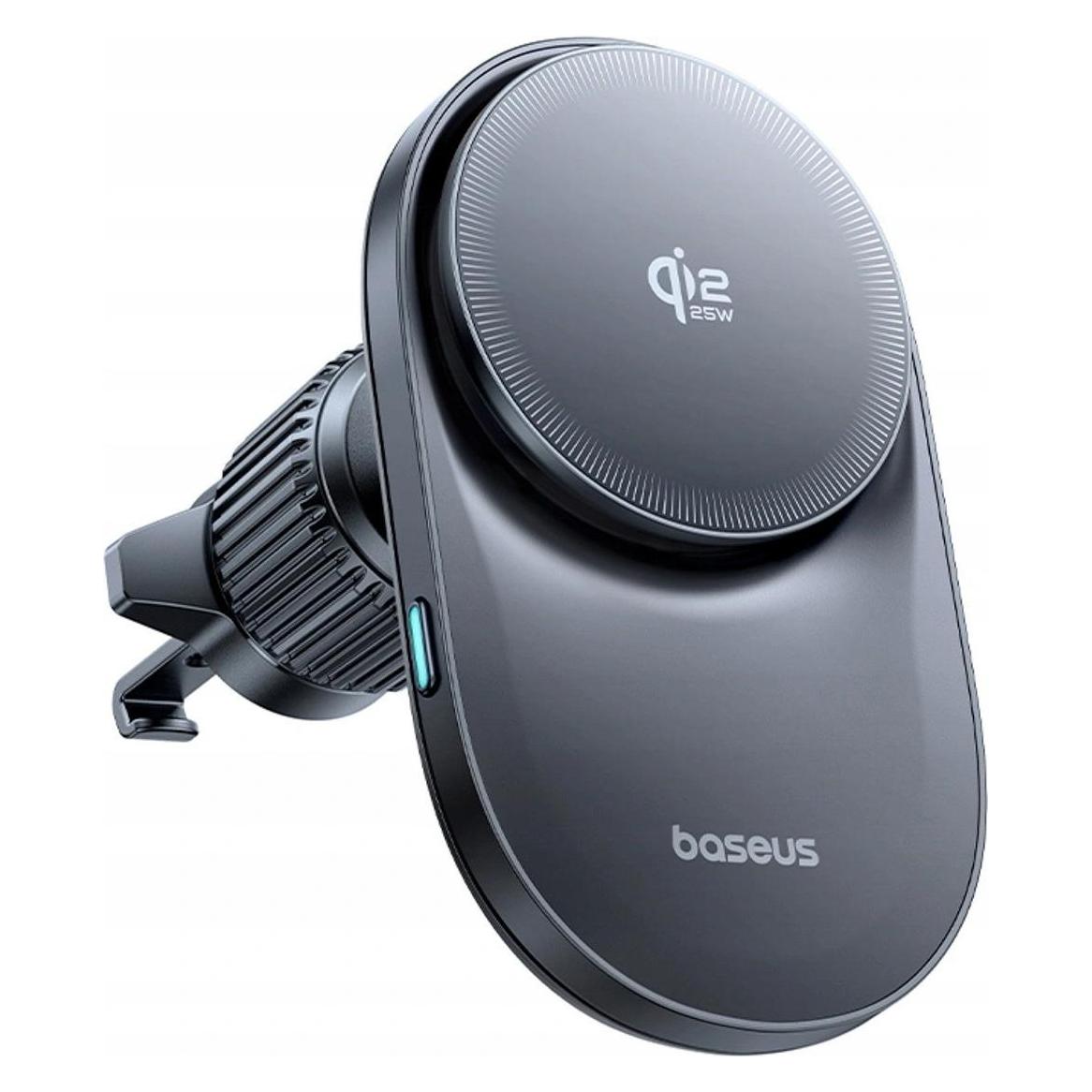 Baseus PrimeTrip VC2 Pro Magnetic Holder with Qi2.2 Charger and Air Vent Fan - Black (6942521201426)