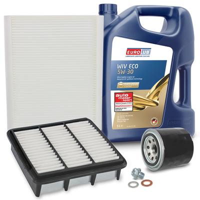 Bestprice Inspektionspaket Filtersatz SET A + 5l ÖL [Hersteller-Nr. 10493718] für Kia, Hyundai