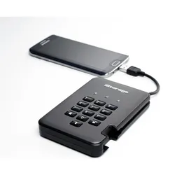 iStorage diskAshur Pro2 SSD 1TB FIPS (1 TB), Externe SSD, Grau