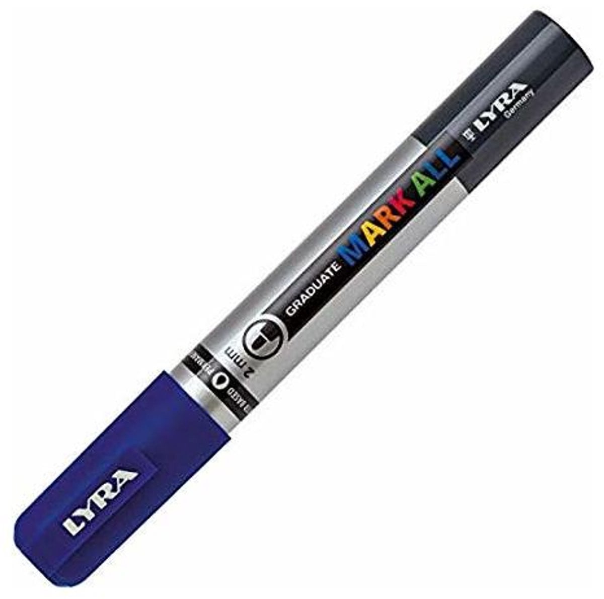 Lyra Graduate Mark All permanente marker Kogelpunt Blauw 6 stuks