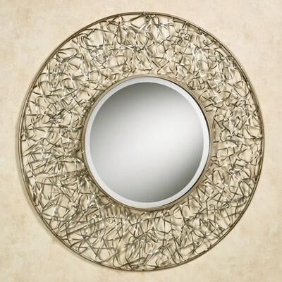 Touch of Class Sophisticate Mirrored Wall Sculpture Silver Gold , Silver Gold