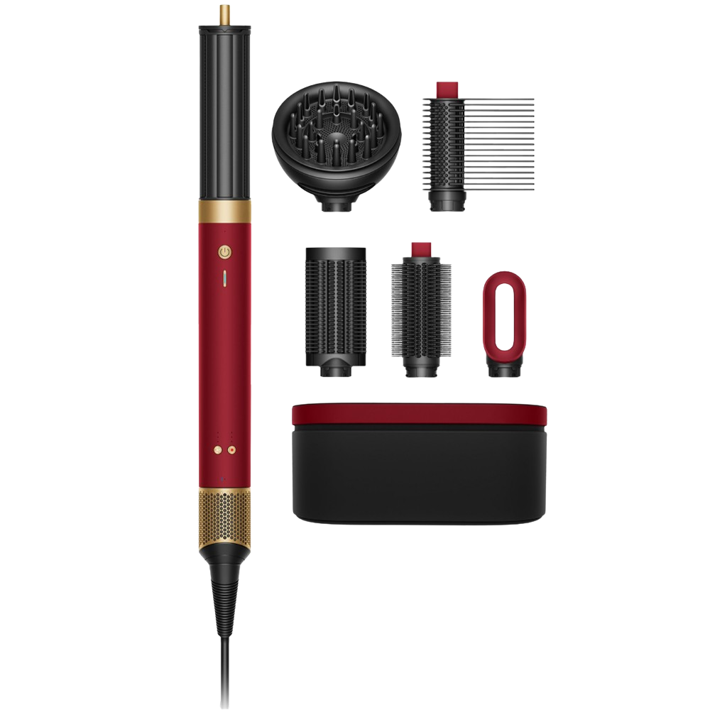 Dyson Airwrap Co-Anda2x Multifunction Styler and Hair Dryer 1&nbsp;un. Red Velvet /Gold Curly + Coily Hair