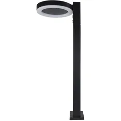 REV, Gartenbeleuchtung, LED Solar Stehleuchte Round schwarz (IP44)