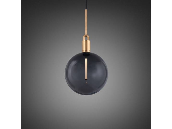 Glazen hanglamp Forked, dimbaar, messing / goud, Woon-/ Eetkamer, Messing, hanglamp
