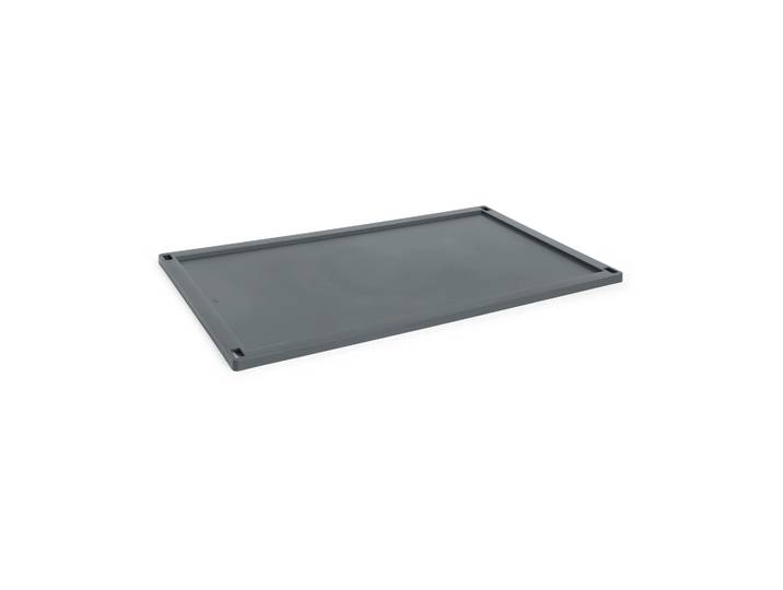 HAY Colour Crate lock plastic x-large Charcoal