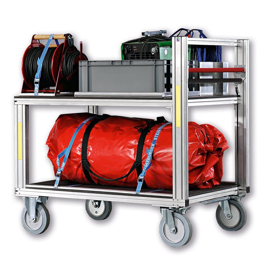 Munk Günzburger Steigtechnik MUNK Rettungstechnik Universal-Rollcontainer mit 2 Plattformen 120002