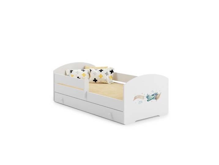 Lit enfant 160x80 AVION tiroir de rangement avec matelas