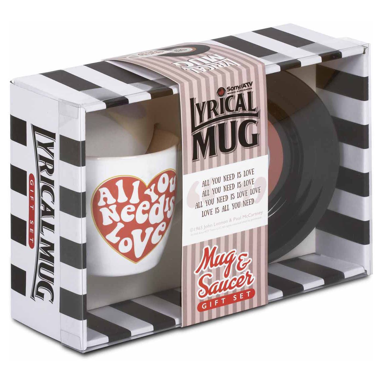 ThumbsUp! Tasse "All you need is love" 270ml weiß