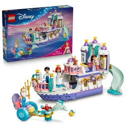 LEGO ǀ Disney Princess 43299 Arielles Königliches Hochzeitsboot, 7 Figuren für Kinder ab 6 Jahren