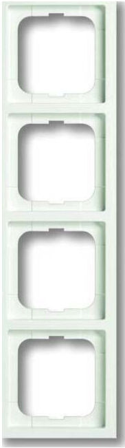Busch-Jaeger Cadre 4-fach blanc studio mat 1724-884K (2CKA001754A4417)