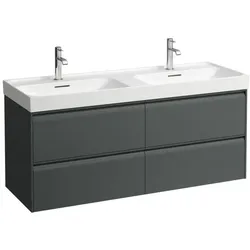 Laufen Meda Waschtischunterschrank H4216440112661 128,4x51,5x44,8cm, 4 Schubladen, verkehrsgrau