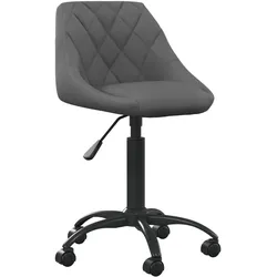 vidaXL Bürostuhl Dunkelgrau Samt