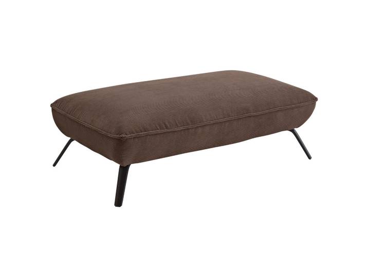 Moderano Hocker, Taupe, Metall, rechteckig, 142x43x80 cm, Fußauswahl, Stoffauswahl, Wohnzimmer, Hocker, Sitzhocker